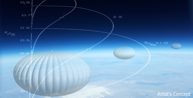 Artist's Conception of High-Altitude Balloons