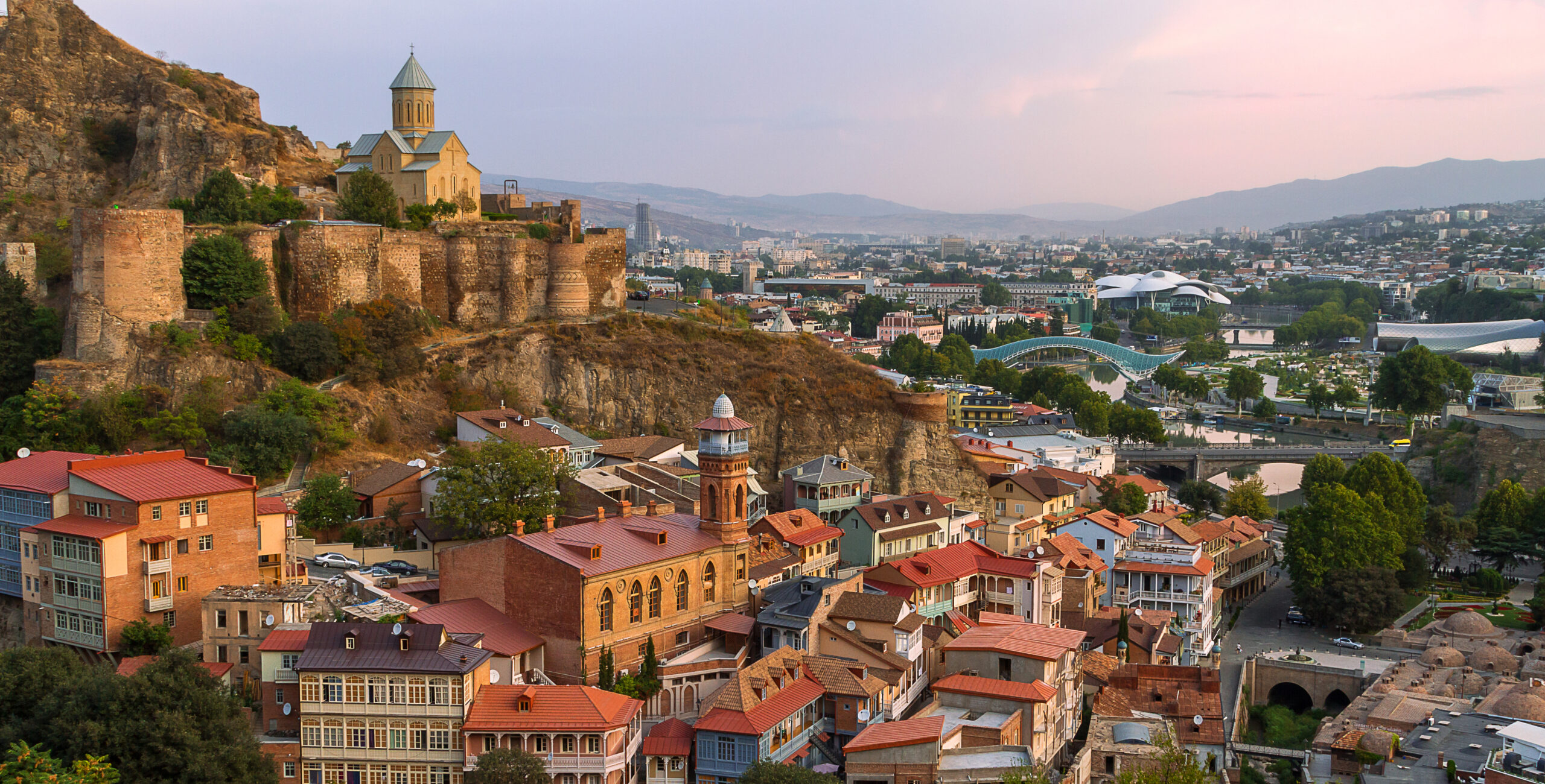 Tblisi, Georgia, Skyline adapted from state.gov image